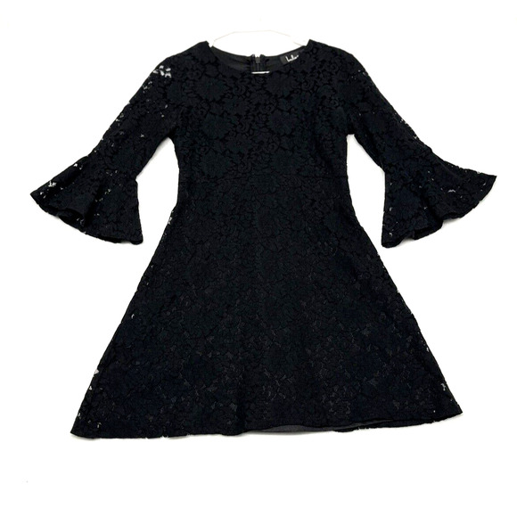 Lulus Favorite Flair Mini Dress Size Small Black Lace Fairy Grunge Whimsigoth - Picture 1 of 13